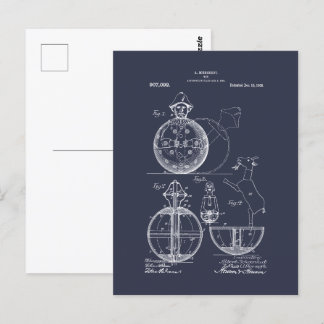 Antique Leksak 1908 Roly Poly Patent Teckning Vykort