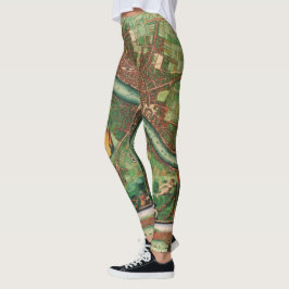 Antique London Street Karta av Johannes de Ram, 16 Leggings