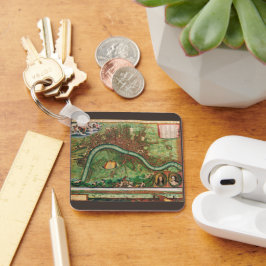 Antique London Street Karta av Johannes de Ram, 16 Nyckelring