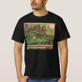 Antique London Street Karta av Johannes de Ram, 16 Tee