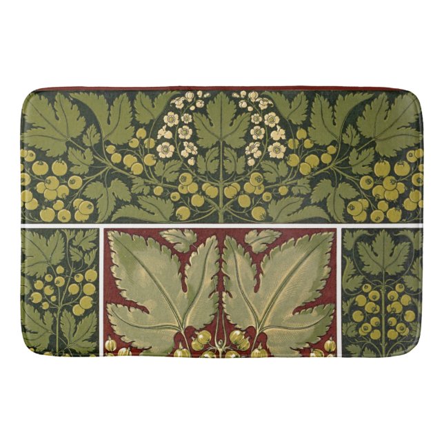 Antique Löv Mönster Bath Mat Badrumsmatta (Framsidan)