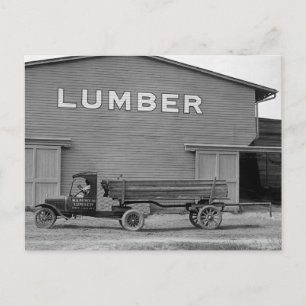 Antique Lumber Lastbil, 1920-talet Vykort