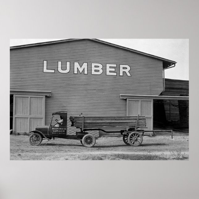 Antique Lumber Lastbil: 1925 Poster (Framsidan)