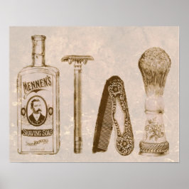 Antique manars shave-sats poster