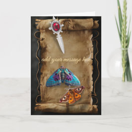 Antique manuscript gothic kort