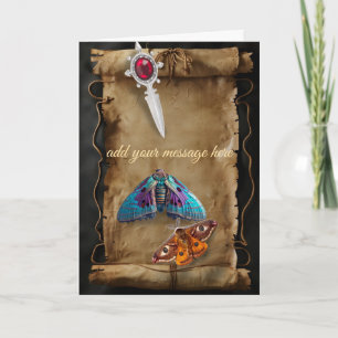Antique manuscript gothic kort