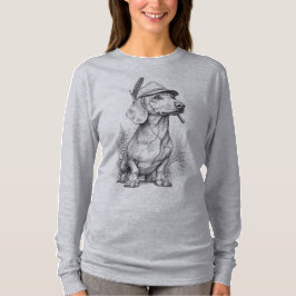 Antique Marble Dachshund T Shirt