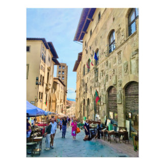 Antique Market in Arezzo, Italien Fototryck