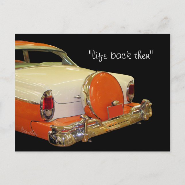 Antique Merc Car Postcard-anpassa den Vykort (Framsida)