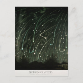 Antique Meteor Shower Astronomy Vykort