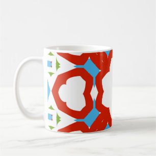 Antique mexican talavera ceramic. Grafisk design. Kaffemugg