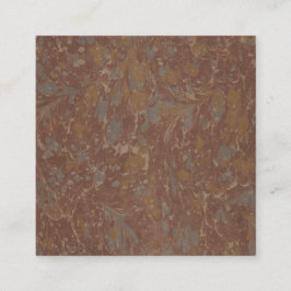 Antique Mönster Bok II Fyrkantigt Visitkort