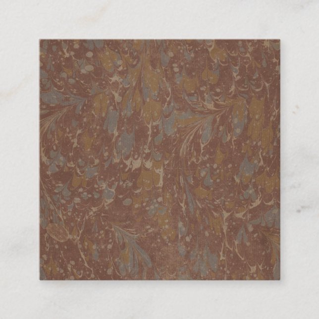 Antique Mönster Bok II Fyrkantigt Visitkort (Framsida)