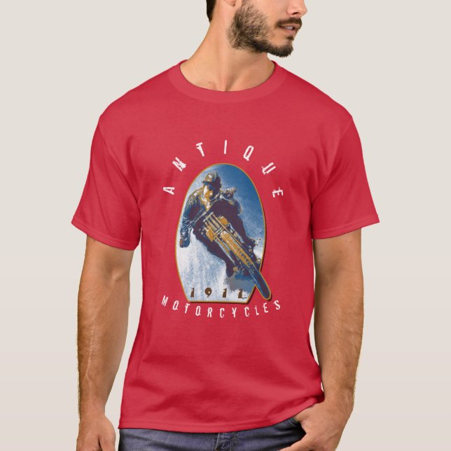 Antique Motorcyles T Shirt (Framsida)