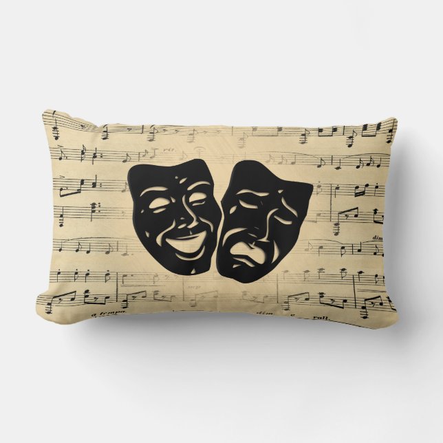 Antique Music and Theater Masks Lumbarkudde (Framsida)