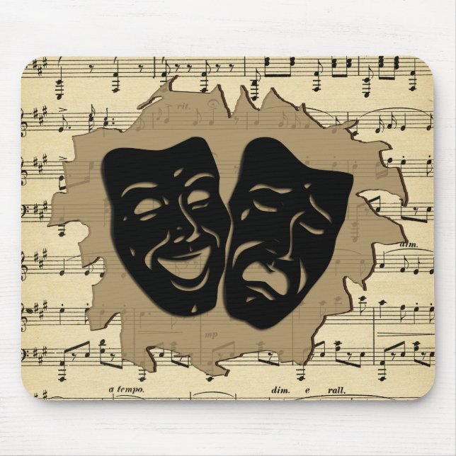 Antique Music and Theater Masks Musmatta (Framsidan)
