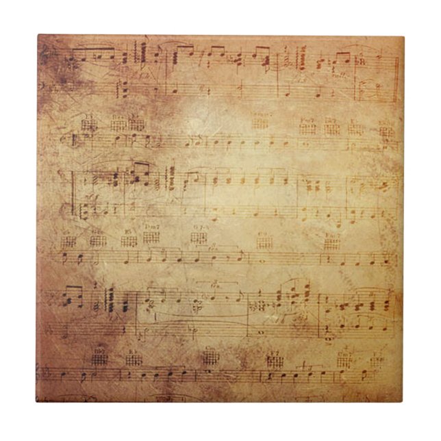 Antique Music Kakelplatta (Framsidan)