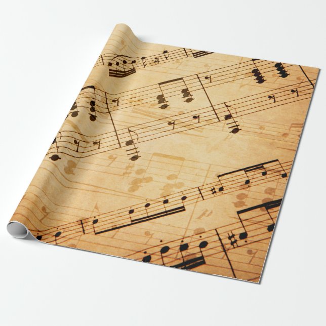 Antique Music Lakan Stil 1 Presentpapper (Utrullad)