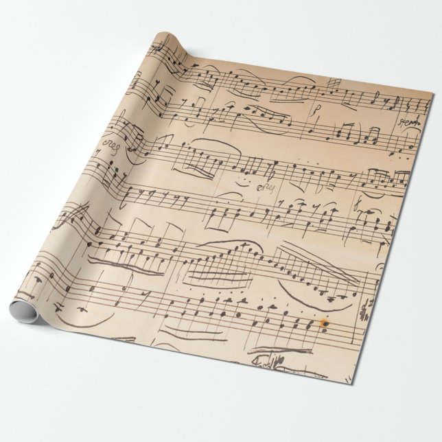 Antique Music Lakan Stil 1 Presentpapper (Utrullad)