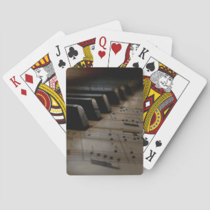 Antique Music Piano Nycklar Bicycle Spelkort