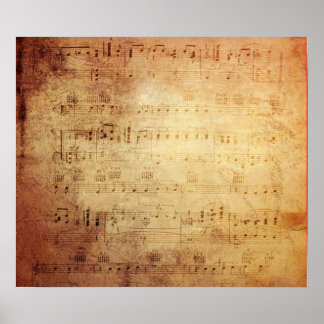 Antique Music Poster