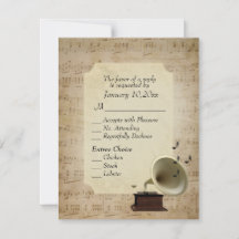 Antique Music Themme med Entree Choices