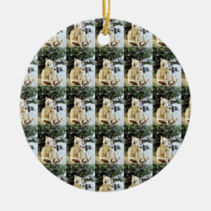 *ANTIQUE NALLES* CHRISTMAS ORNATION JULGRANSPRYDNAD KERAMIK
