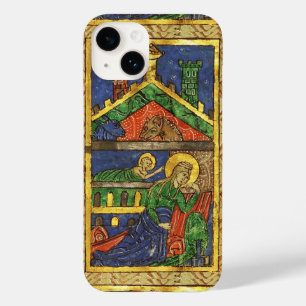 ANTIQUE NATIVITY CHRISTMAS PARCHMENT