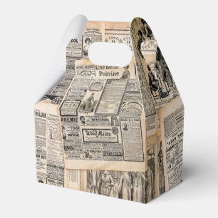 Antique Newspaper Advertisation Lakan Decoupage Presentaskar