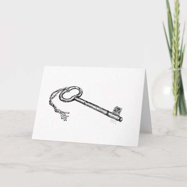 Antique Nyckel Kort (Framsida)