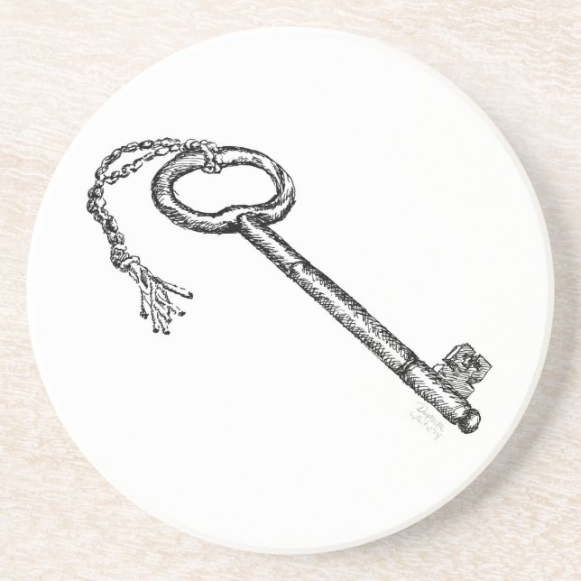 Antique Nyckel Underlägg (Framsidan)