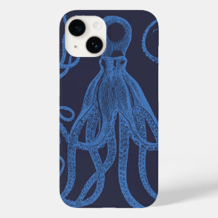 Antique Octopus Blue på Blue