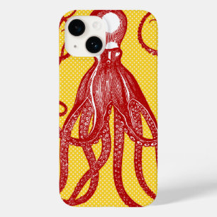 Antique Octopus på Gult Microdot