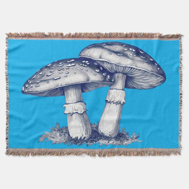Antique of mushroom drawing filt (Framsidan)