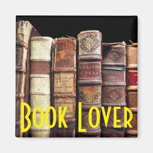 Antique Old Bokar Vintage Tomes Gift Magnet (Framsidan)