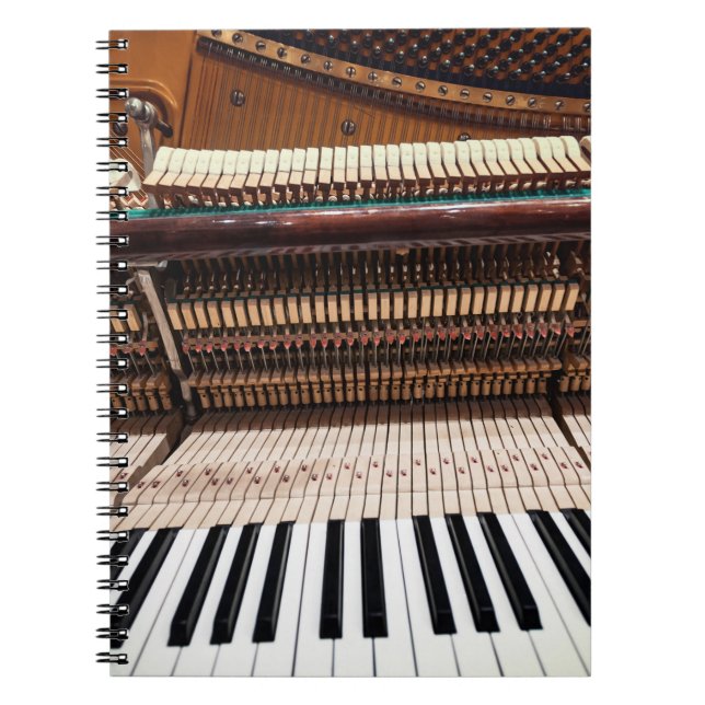 Antique Old Cont Piano Photo Anteckningsbok (Framsidan)