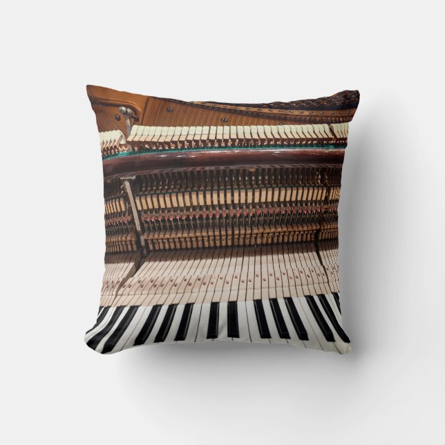 Antique Old Cont Piano Photo Kudde (Framsida)