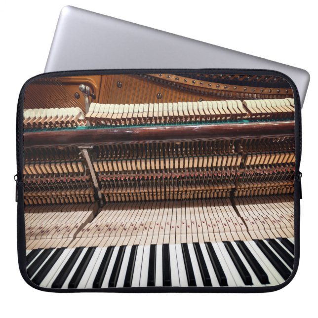 Antique Old Cont Piano Photo Laptop Fodral (Framsidan)