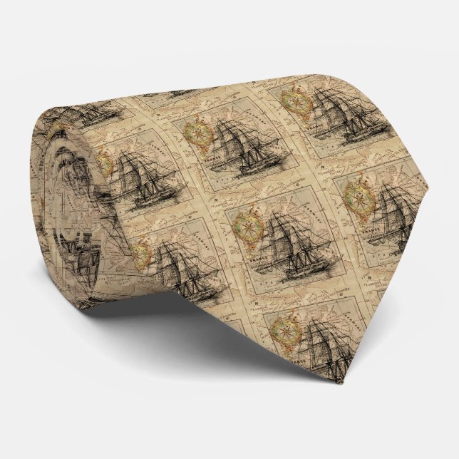 Antique Old General Frankrike Karta & Frakt Slips (Rullad)