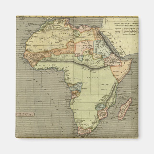 Antique Old Karta Inspired Magnet (Framsidan)