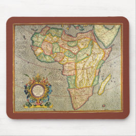 Antique Old World Gerardus Mercator Karta i Afrika Musmatta