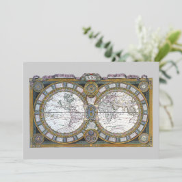 Antique Old World Map av Claude Auguste Berey