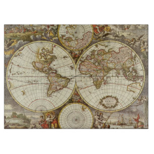 Antique Old World Map av Frederick de Wit, c. 1680