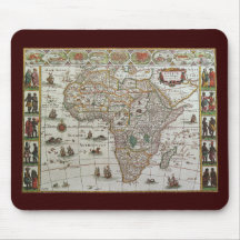 Antique Old World Map of Afrika by Blaeu, 1635