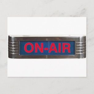 Antique on Luft-tecken eller on-the-Luft-radio Vykort