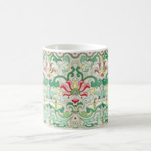 Antique oriental blommönster william morris kaffemugg