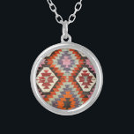 Antique Oriental Turental Persian Carpet Silverpläterat Halsband<br><div class="desc">Antique oriental mönster.</div>