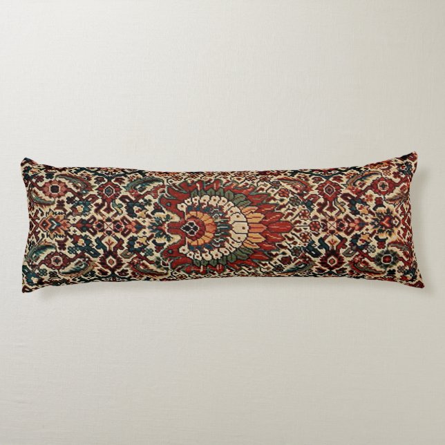 Antique Oriental Tursian Persian Carpet Matta Kroppskudde (Baksidan)