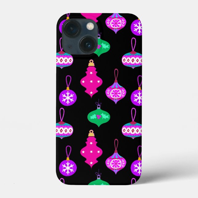 Antique Ornament Mönster in Rosa, Teal and Black (Baksida)