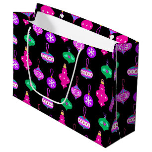 Antique Ornament Mönster in Rosa, Teal and Black